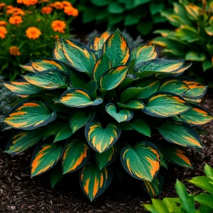 Хоста Бархатный Полог купить по цене от 560р. в интернет-магазине «Посадика» с доставкой почтой в в Ейске и по всей России – [изображение №1].